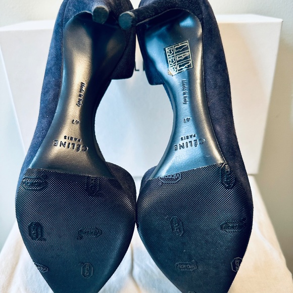 CELINE Suede D’Orsay Pumps, Women’s Size 41 - Picture 4 of 6